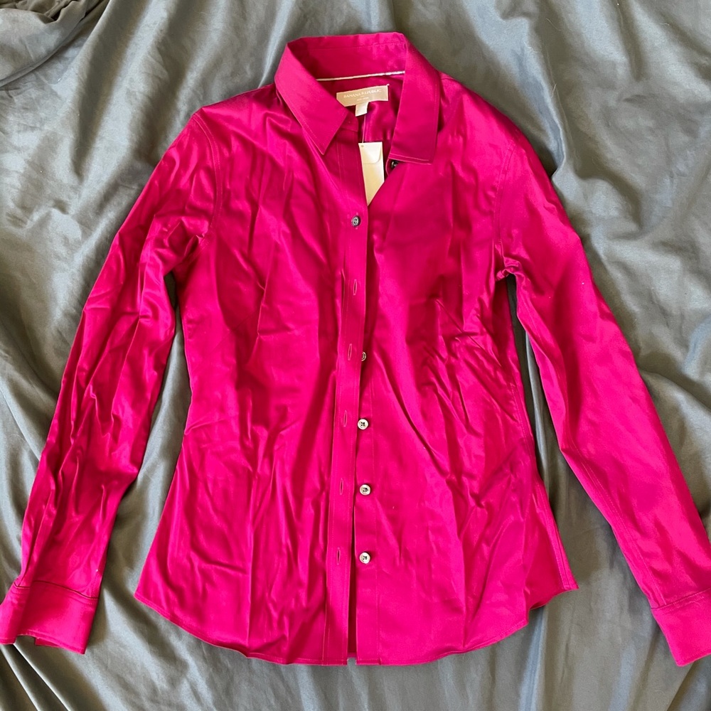 NWT Banana Republic Non Iron Fitted Shirt